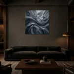 Premium Wall Art Kare Html Edition – MONOCHROME0826018 shown in a warm modern interior