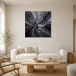 Premium Wall Art Kare Html Edition – MONOCHROME0826025 styled in a refined neutral interior