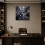 Premium Wall Art Kare Html Edition – MONOCHROME0826025 displayed in a contemporary gallery-inspired room