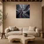 Premium Wall Art Kare Html Edition – MONOCHROME0826025 presented in a sophisticated home setting