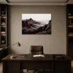 Premium Wall Art Yatay Html Edition – MONOCHROME0826038 displayed in a contemporary gallery-inspired room