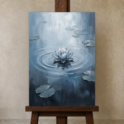 Premium Wall Art Dikey Html Edition – MONOCHROME0826041 displayed on a studio easel