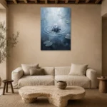 Premium Wall Art Dikey Html Edition – MONOCHROME0826041 presented in a sophisticated home setting