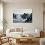 Premium Wall Art Yatay Html Edition – MONOCHROME0826046 styled in a refined neutral interior