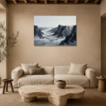 Premium Wall Art Yatay Html Edition – MONOCHROME0826046 presented in a sophisticated home setting