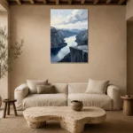 Premium Wall Art Dikey Html Edition – MONOCHROME0826051 presented in a sophisticated home setting