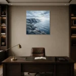 Premium Wall Art Kare Html Edition – MONOCHROME0826053 displayed in a contemporary gallery-inspired room