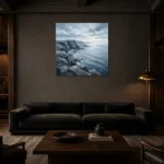 Premium Wall Art Kare Html Edition – MONOCHROME0826053 shown in a warm modern interior