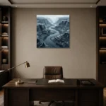 Premium Wall Art Kare Html Edition – MONOCHROME0826054 displayed in a contemporary gallery-inspired room