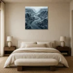 Premium Wall Art Kare Html Edition – MONOCHROME0826054 showcased in an elegant minimalist interior