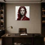 Premium Wall Art Kare Html Edition – MONOCHROME0826070 displayed in a contemporary gallery-inspired room