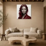Premium Wall Art Kare Html Edition – MONOCHROME0826070 presented in a sophisticated home setting