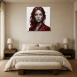 Premium Wall Art Kare Html Edition – MONOCHROME0826070 showcased in an elegant minimalist interior