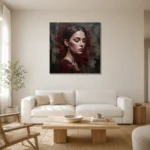 Premium Wall Art Kare Html Edition – MONOCHROME0826072 styled in a refined neutral interior