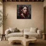 Premium Wall Art Kare Html Edition – MONOCHROME0826072 presented in a sophisticated home setting