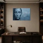 Premium Wall Art Yatay Html Edition – MONOCHROME0826073 displayed in a contemporary gallery-inspired room