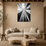 Premium Wall Art Dikey Html Edition – MONOCHROME0826078 presented in a sophisticated home setting