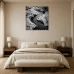 Premium Wall Art Kare Html Edition – MONOCHROME0826081 showcased in an elegant minimalist interior