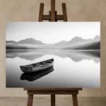 Premium Wall Art Yatay Html Edition – MONOCHROME0826082 displayed on a studio easel
