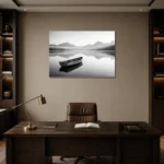 Premium Wall Art Yatay Html Edition – MONOCHROME0826082 displayed in a contemporary gallery-inspired room