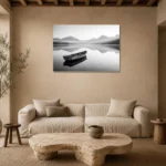 Premium Wall Art Yatay Html Edition – MONOCHROME0826082 presented in a sophisticated home setting