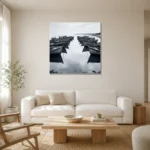 Premium Wall Art Kare Html Edition – MONOCHROME0826089 styled in a refined neutral interior