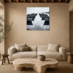 Premium Wall Art Kare Html Edition – MONOCHROME0826089 presented in a sophisticated home setting