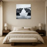 Premium Wall Art Kare Html Edition – MONOCHROME0826089 showcased in an elegant minimalist interior