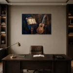 Premium Wall Art Yatay Html Edition – MUSIC2806003 displayed in a contemporary gallery-inspired room