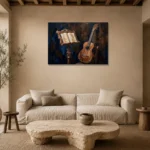 Premium Wall Art Yatay Html Edition – MUSIC2806003 presented in a sophisticated home setting