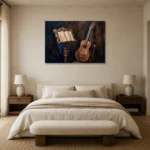 Premium Wall Art Yatay Html Edition – MUSIC2806003 showcased in an elegant minimalist interior