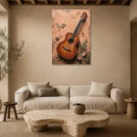 Premium Wall Art Dikey Html Edition – MUSIC2806005 presented in a sophisticated home setting