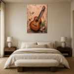 Premium Wall Art Dikey Html Edition – MUSIC2806005 showcased in an elegant minimalist interior