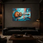Premium Wall Art Yatay Html Edition – MUSIC2806010 shown in a warm modern interior