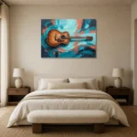 Premium Wall Art Yatay Html Edition – MUSIC2806010 showcased in an elegant minimalist interior