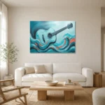Premium Wall Art Yatay Html Edition – MUSIC2806011 styled in a refined neutral interior