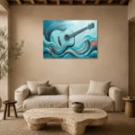 Premium Wall Art Yatay Html Edition – MUSIC2806011 presented in a sophisticated home setting