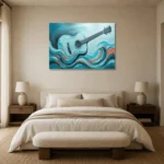 Premium Wall Art Yatay Html Edition – MUSIC2806011 showcased in an elegant minimalist interior