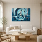 Premium Wall Art Yatay Html Edition – MUSIC2806012 styled in a refined neutral interior
