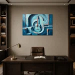 Premium Wall Art Yatay Html Edition – MUSIC2806012 displayed in a contemporary gallery-inspired room