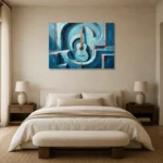 Premium Wall Art Yatay Html Edition – MUSIC2806012 showcased in an elegant minimalist interior