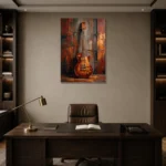 Premium Wall Art Dikey Html Edition – MUSIC2806013 displayed in a contemporary gallery-inspired room