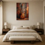 Premium Wall Art Dikey Html Edition – MUSIC2806013 showcased in an elegant minimalist interior