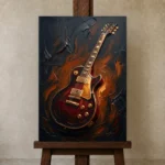 Premium Wall Art Dikey Html Edition – MUSIC2806014 displayed on a studio easel