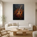 Premium Wall Art Dikey Html Edition – MUSIC2806014 styled in a refined neutral interior