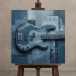 Premium Wall Art Kare Html Edition – MUSIC2806016 displayed on a studio easel