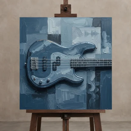 Premium Wall Art Kare Html Edition – MUSIC2806016 displayed on a studio easel
