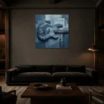 Premium Wall Art Kare Html Edition – MUSIC2806016 shown in a warm modern interior