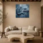 Premium Wall Art Kare Html Edition – MUSIC2806016 presented in a sophisticated home setting