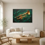 Premium Wall Art Yatay Html Edition – MUSIC2806020 styled in a refined neutral interior